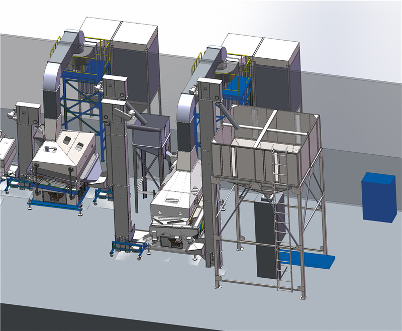 Seed cleaning line & seed processing plant