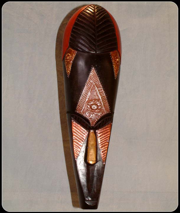 African Masks Vee Mask grains of africa