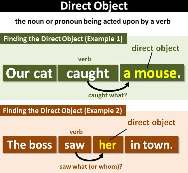 Direct Object: Explanation and Examples