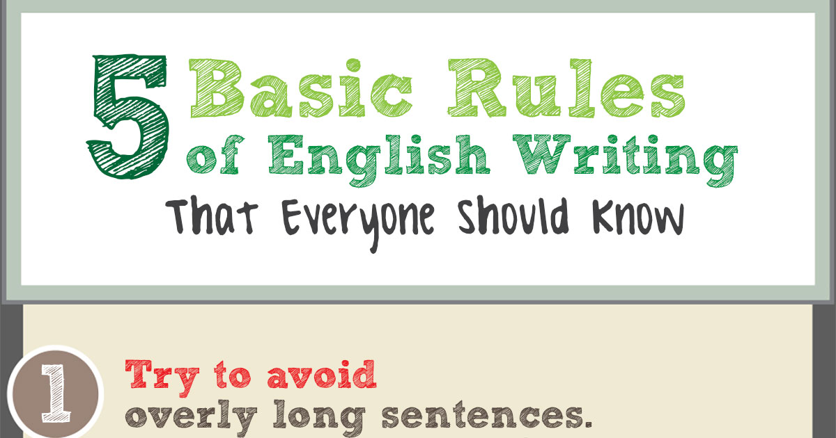5 Basic Rules of English Writing That Everyone Should Know (Infographic)
