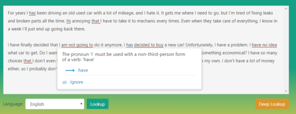 Grammar Check Free Spell, punctuation checker and corrector