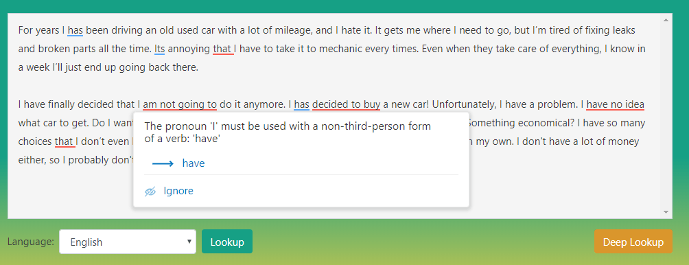 Grammar Checker and Free Online Proofreading Tool Travel
