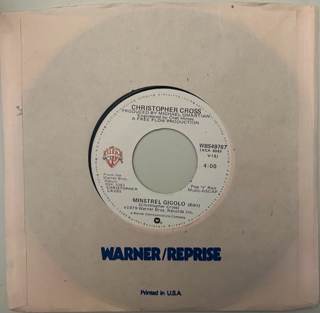 CHRISTOPHER CROSS MINSTREL GIGOLO/ARTHUR'S THEME