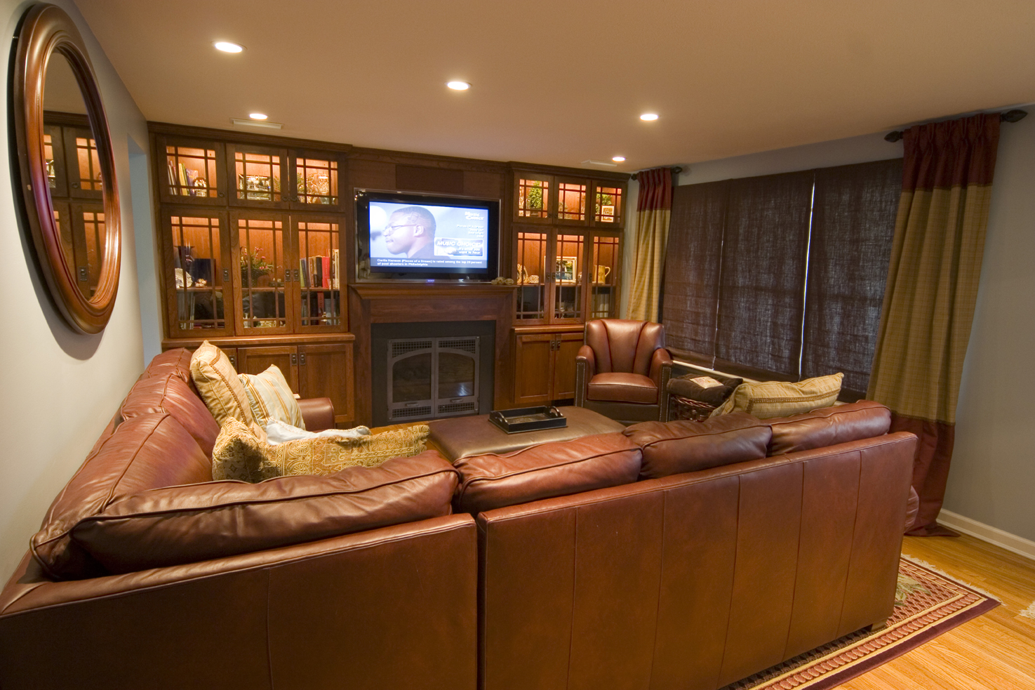 A Warm And Inviting Living Room Gramophone