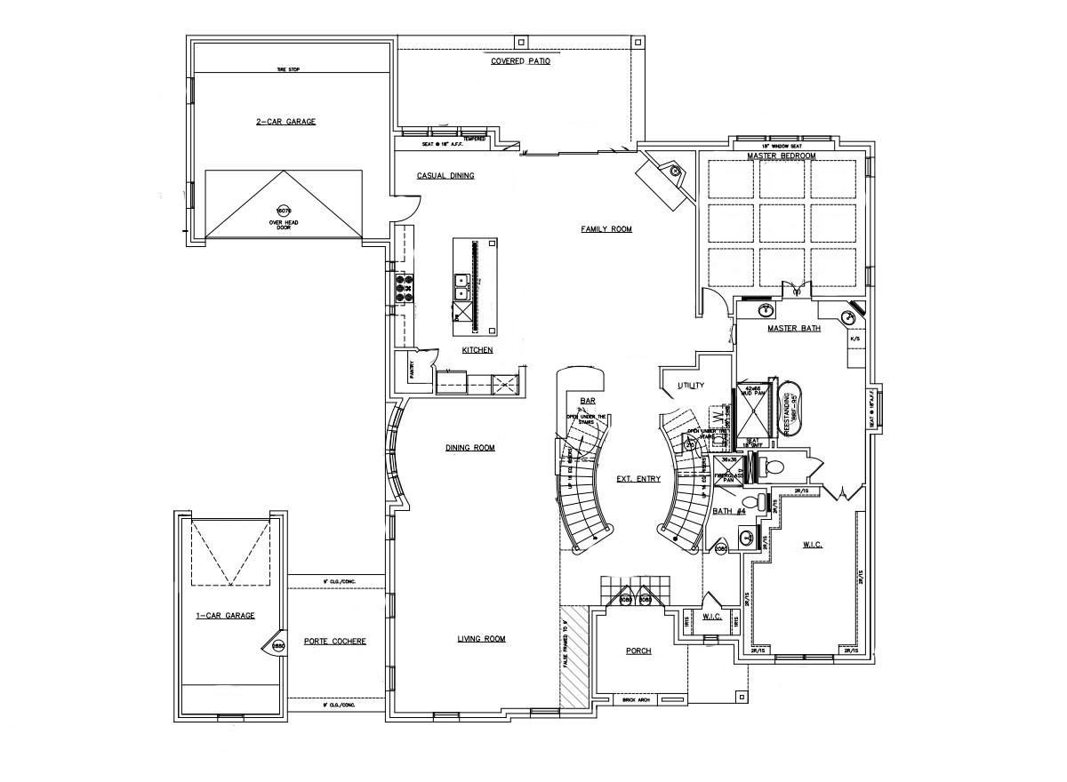 New Home Floor Plans Custom Downton Abbey 3 Car