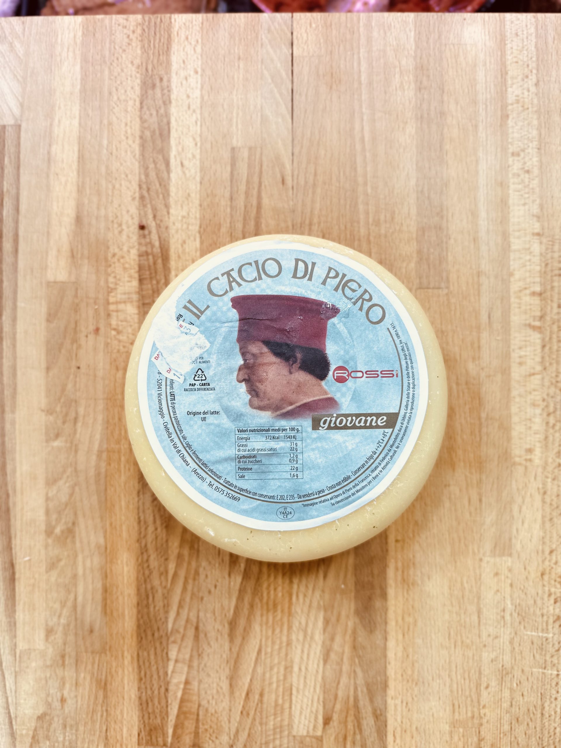 Il cacio di Piero Pecorino fresco 1,5Kg Grandi Gusti Sapori