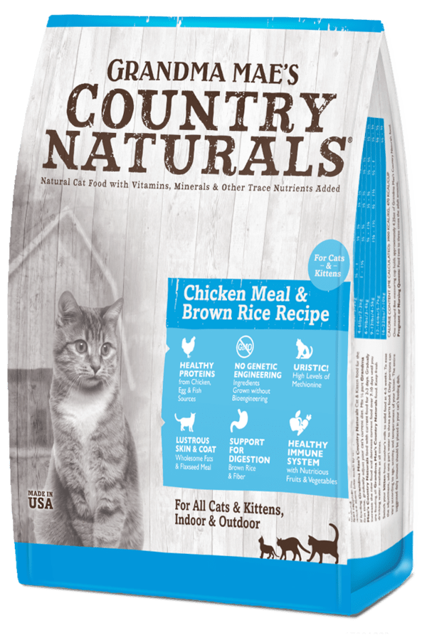 Chicken Meal & Brown Rice Recipe for Cats & Kittens Grandma Mae's