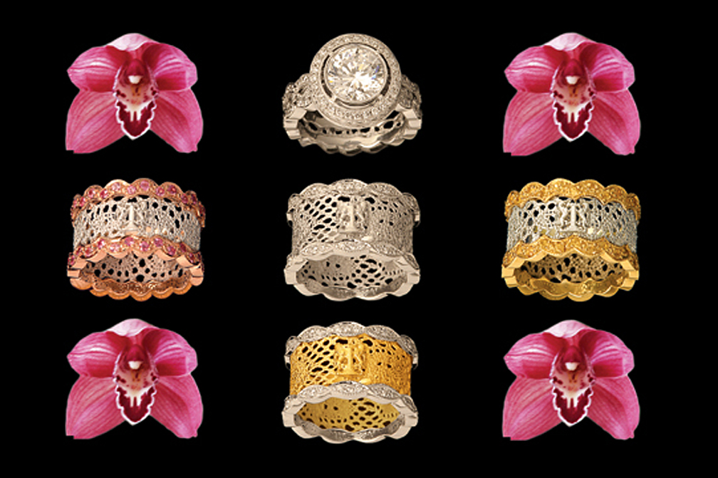 GRANDO AUTHENTIC LACE JEWELRY IN 18 KT. GOLD IS THE ONLY TRUE