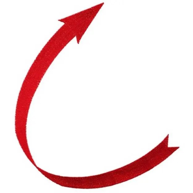 Curved Arrow Machine Embroidery Design Embroidery Library at