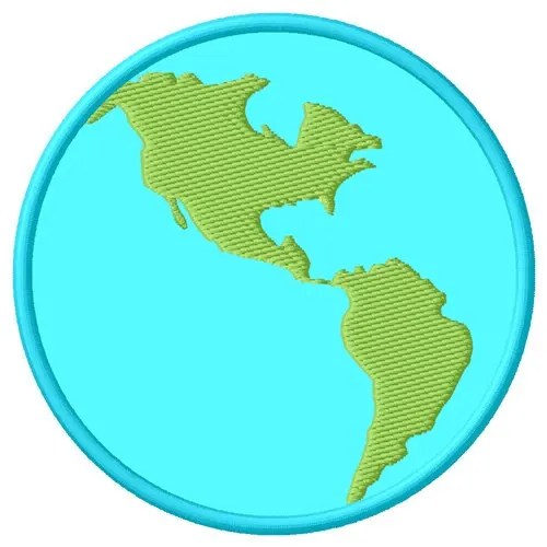 Globe Machine Embroidery Design Embroidery Library at