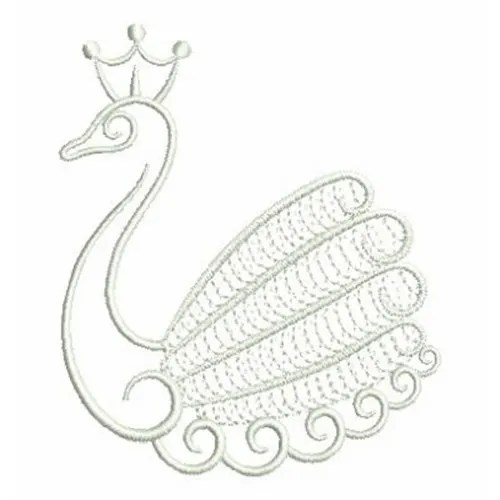 Swan Crown Machine Embroidery Design Embroidery Library at