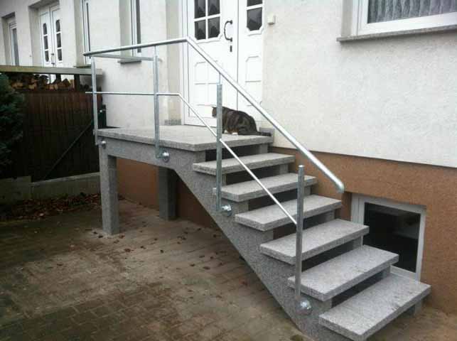 Außentreppen Aus Granit Oder Waschbeton