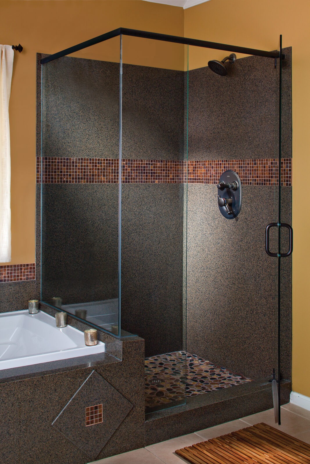 30 nice ideas and pictures of natural stone bathroom wall