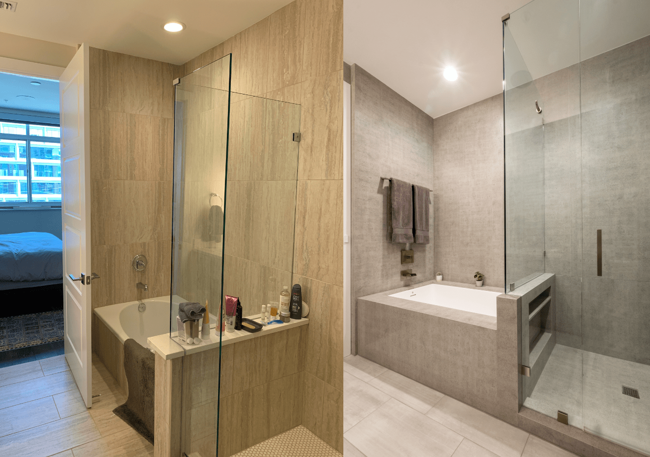 Bathroom Remodel Companies Before and After Shower Makeover