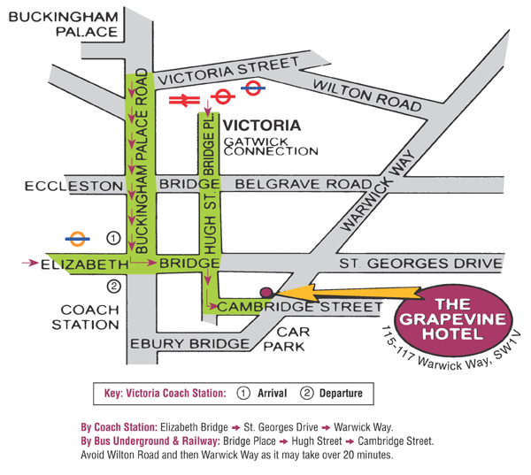 Grapevine Hotel, Your Hotel in London Victoria