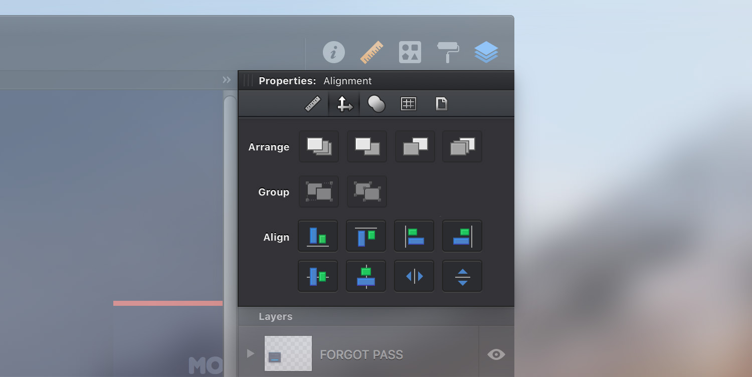 Graphic Aligning Objects