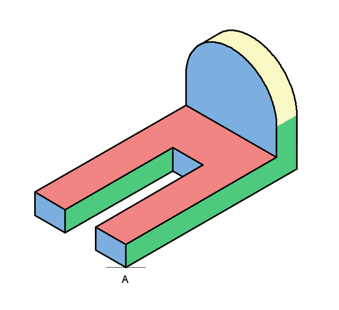 Isometric projection exercise 13