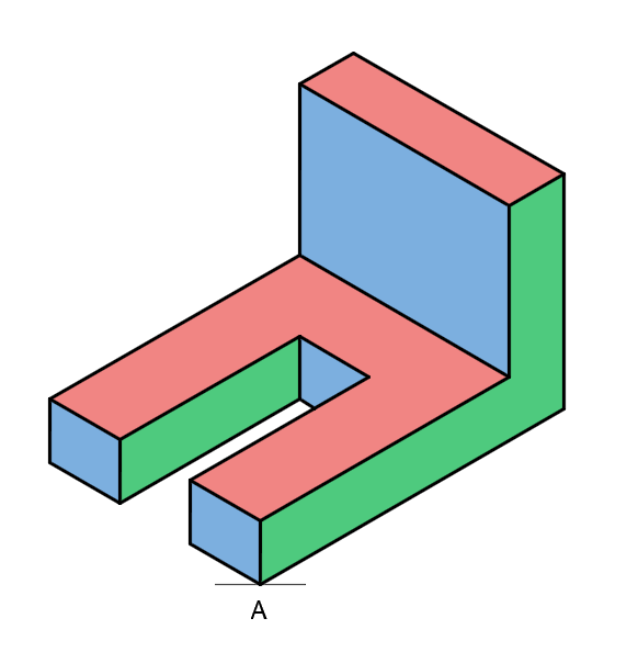 Isometric projection exercise 4