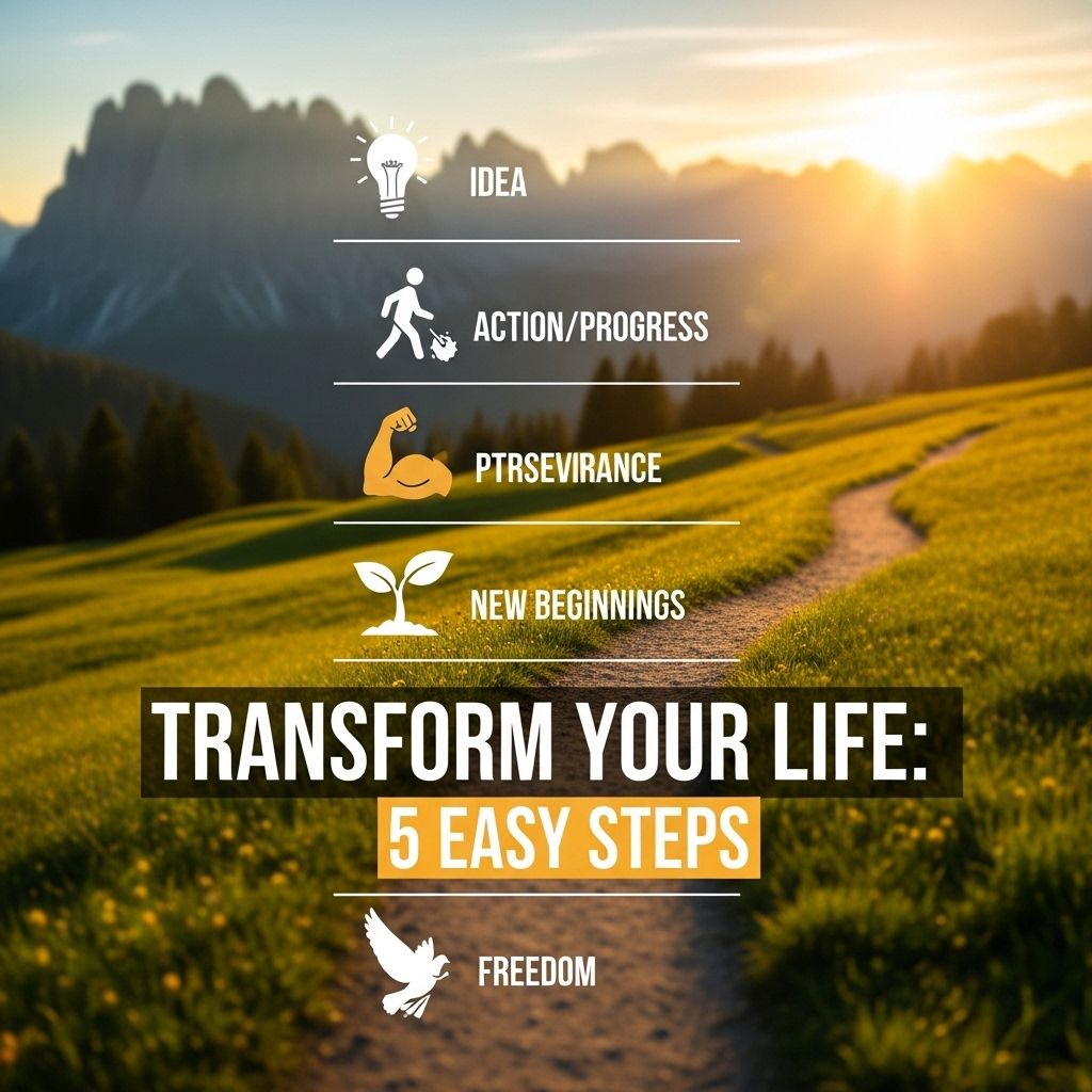 Transform Your Life in 5 Easy Steps Graphic Eagle