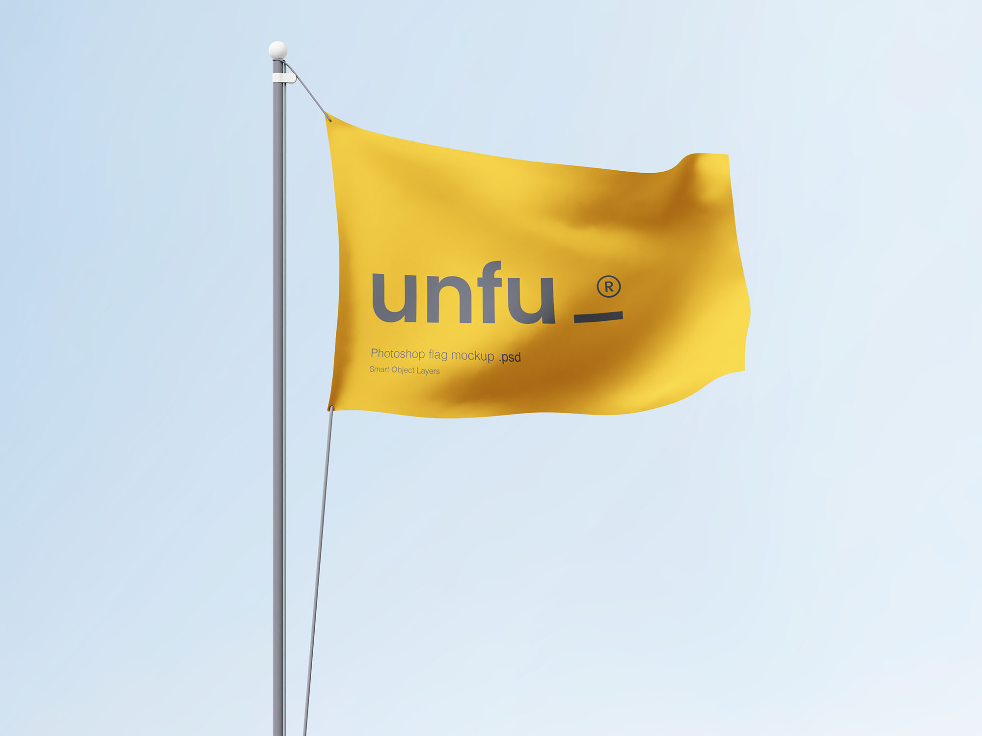 Simple Flag Mockup