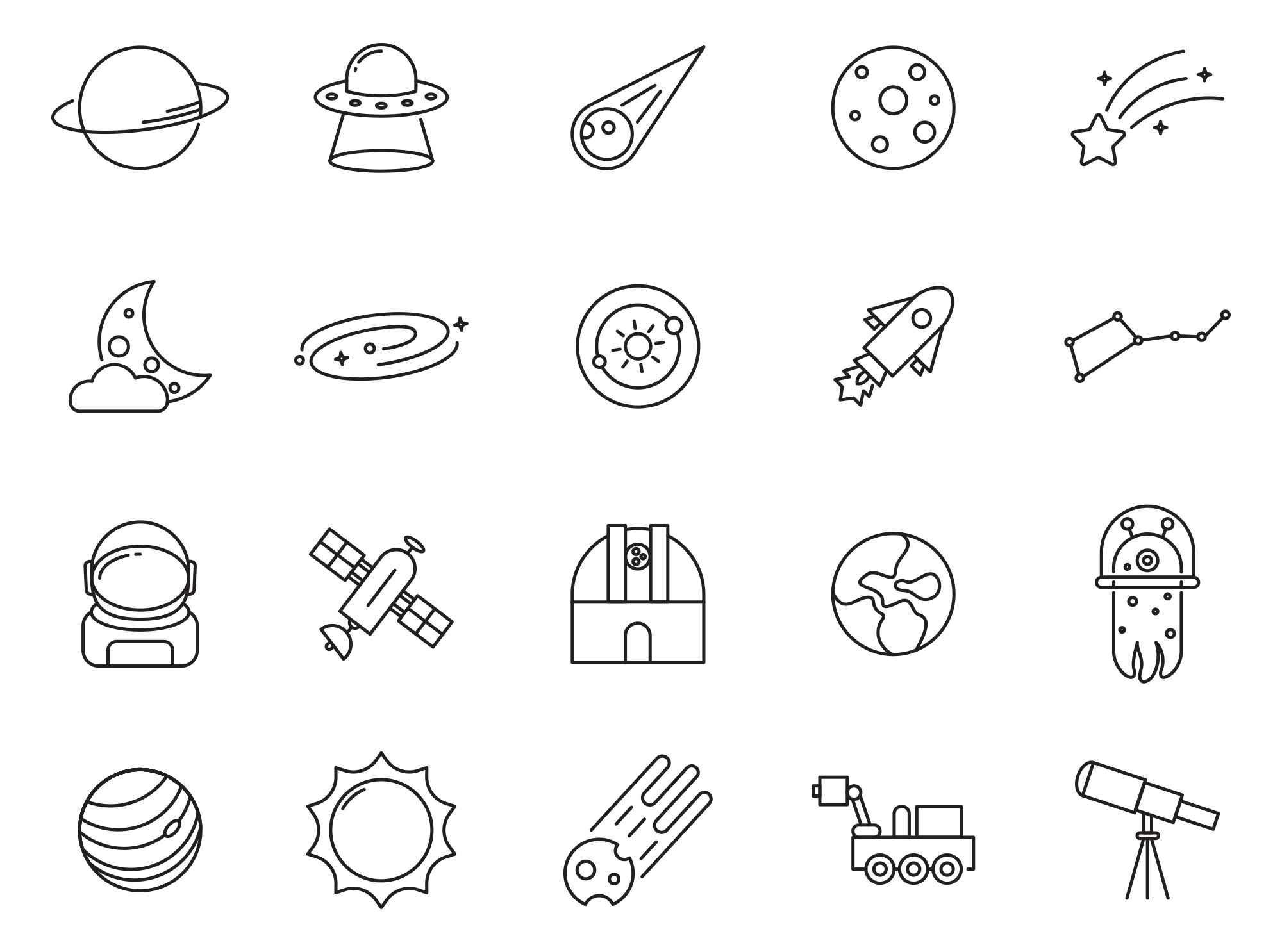 20 Space Vector Icons