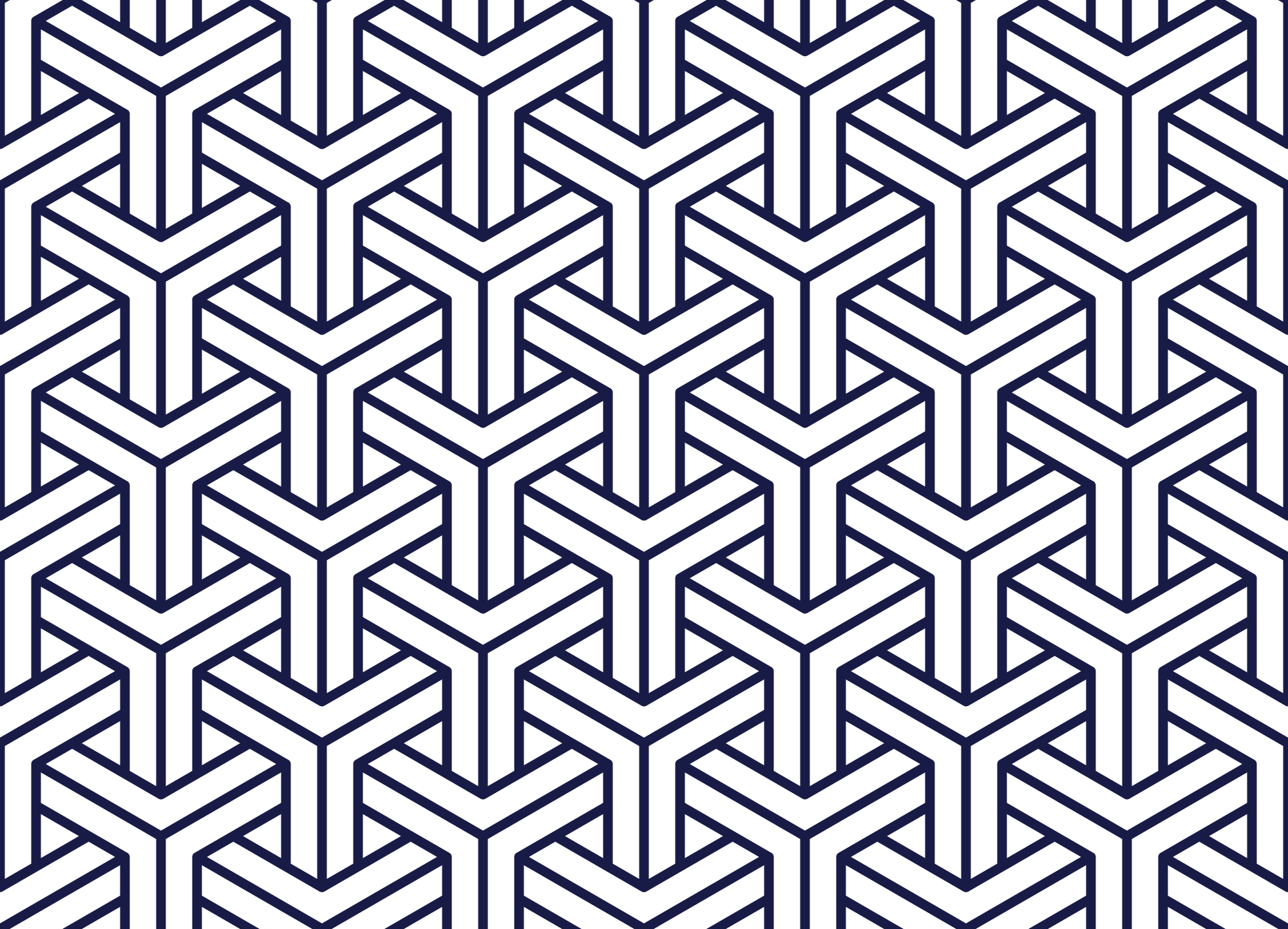 Abstract Geometric 3D Seamless Pattern