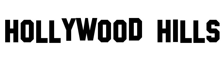 Once Upon a Time in Hollywood Font Graphic Pie