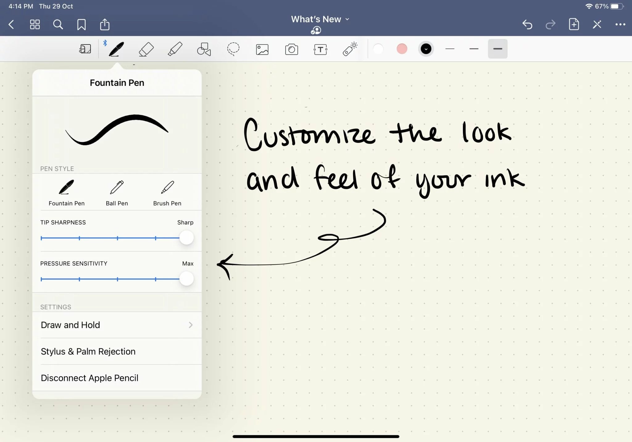 Goodnotes Pen Settings A Beginner's Guide Graphic Pie