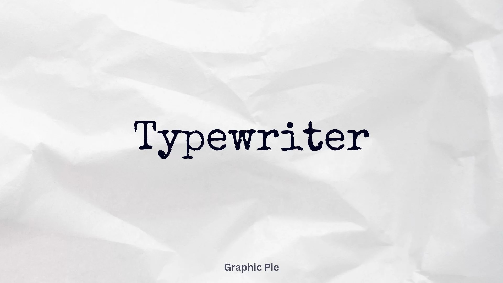 8 Typewriter Fonts on Canva Graphic Pie