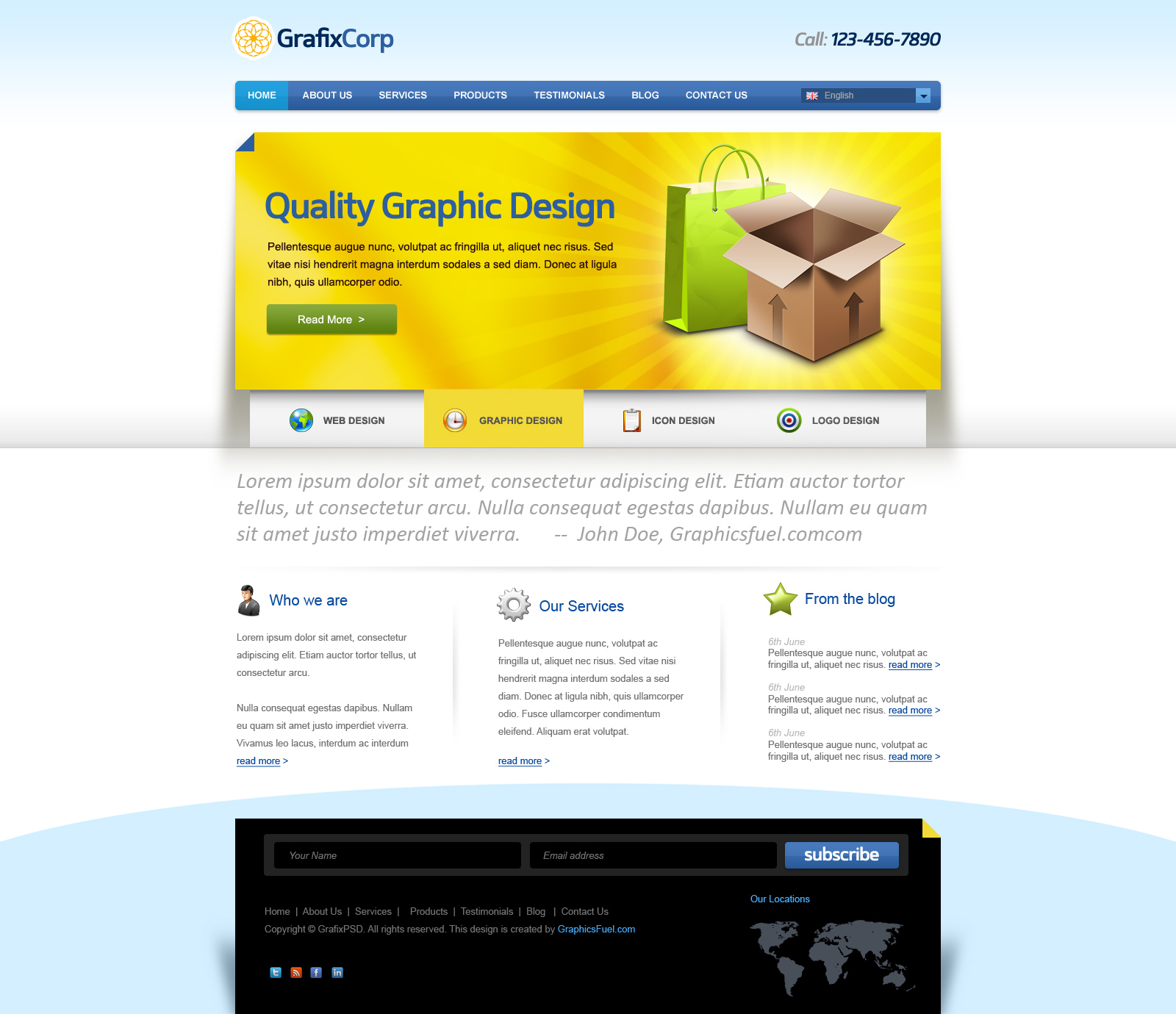 New High Quality Corporate Website PSD template Best UI PSD UI
