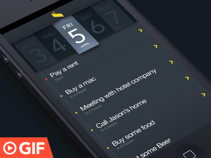 20+ Mobile App Concepts With GIFAnimated Previews