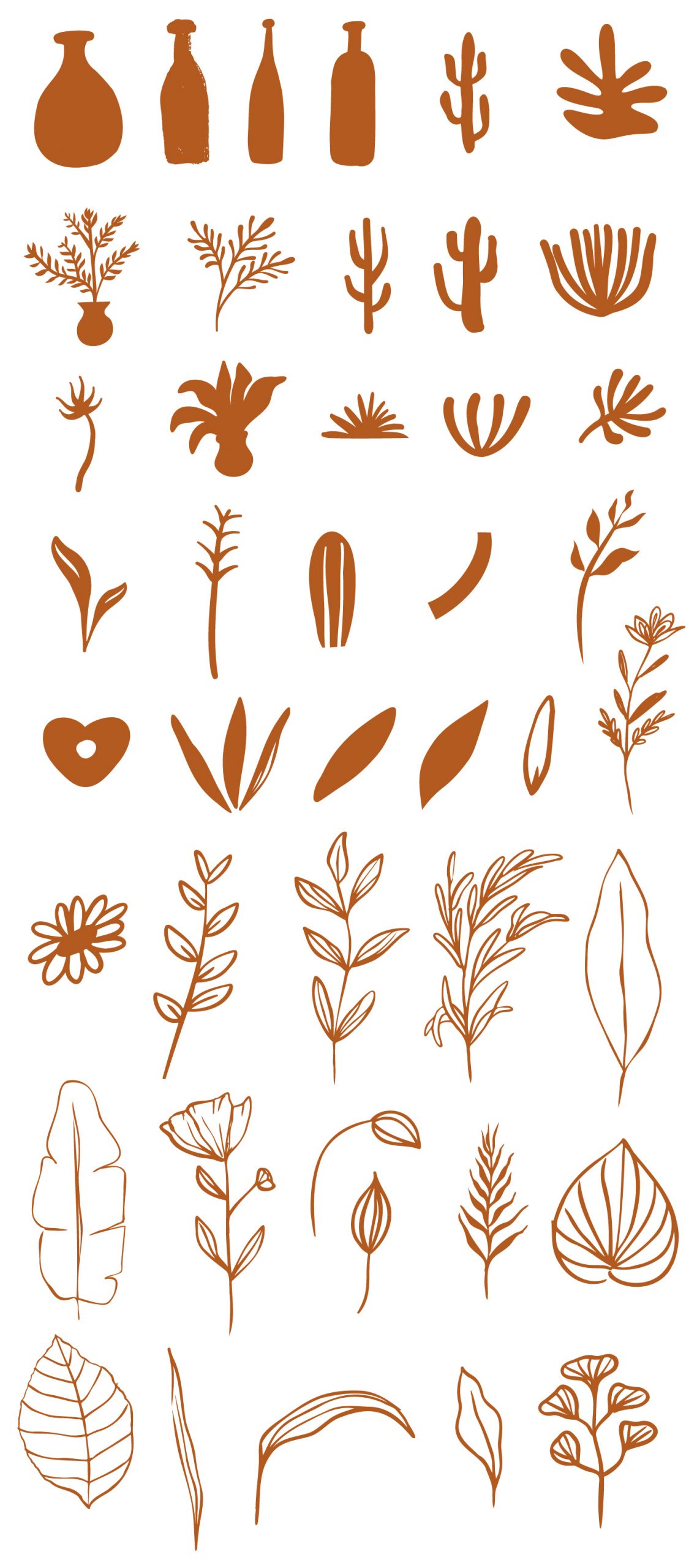 Modern Vector Abstract Organic Shapes GraphicsFuel