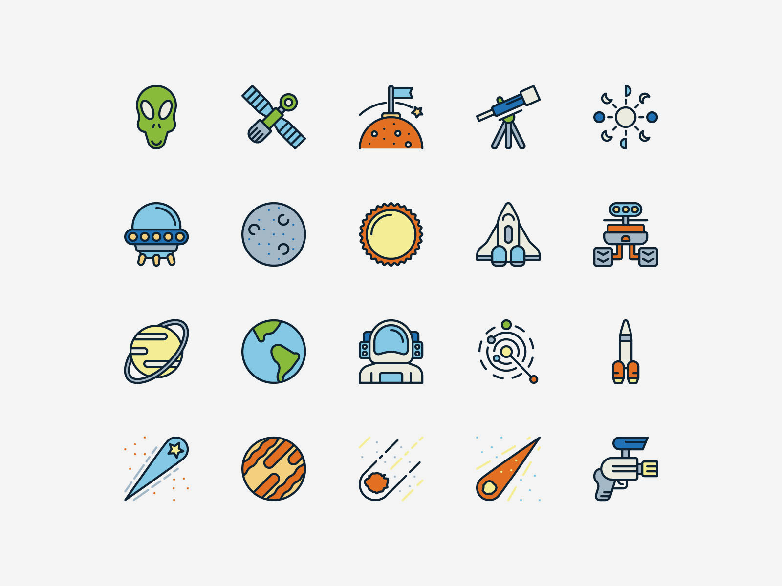 Space Icons Pack Graphicsfuel