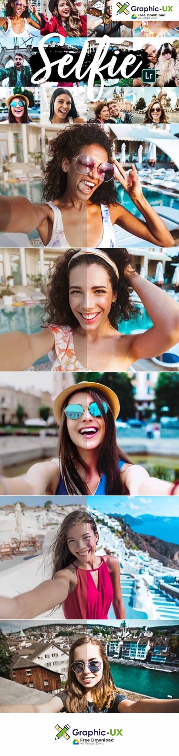 SELFIE Mobile Lightroom Presets free download GraphicUX
