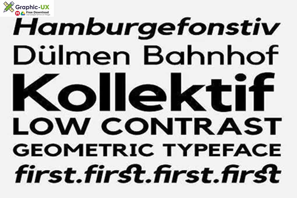 Kollektif Typeface Font GraphicUX