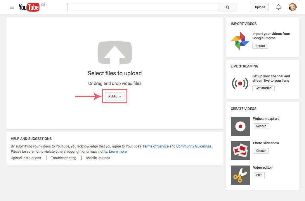 How to upload an "unlisted" video to YouTube Graphitas