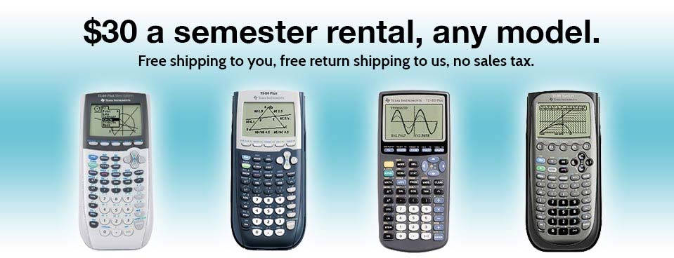 Rent Graphing Calculators