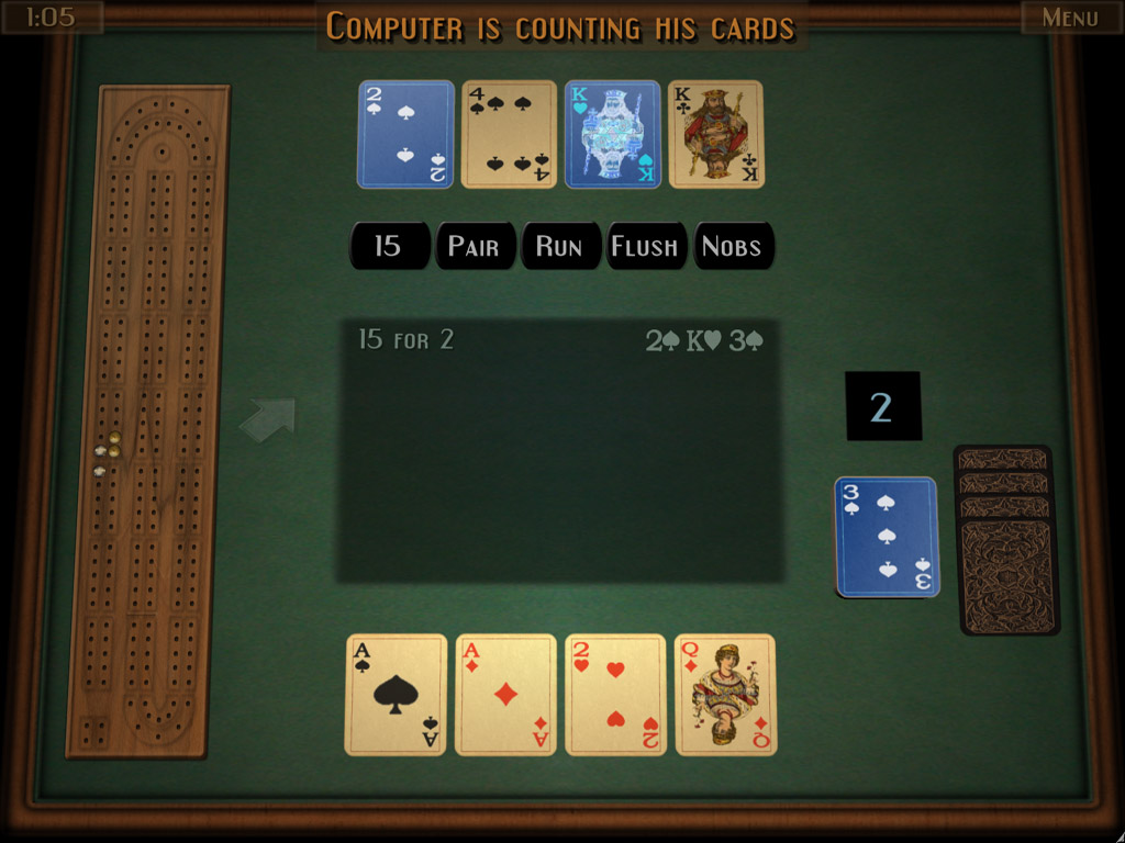 GrassGames' Cribbage ScreenShot