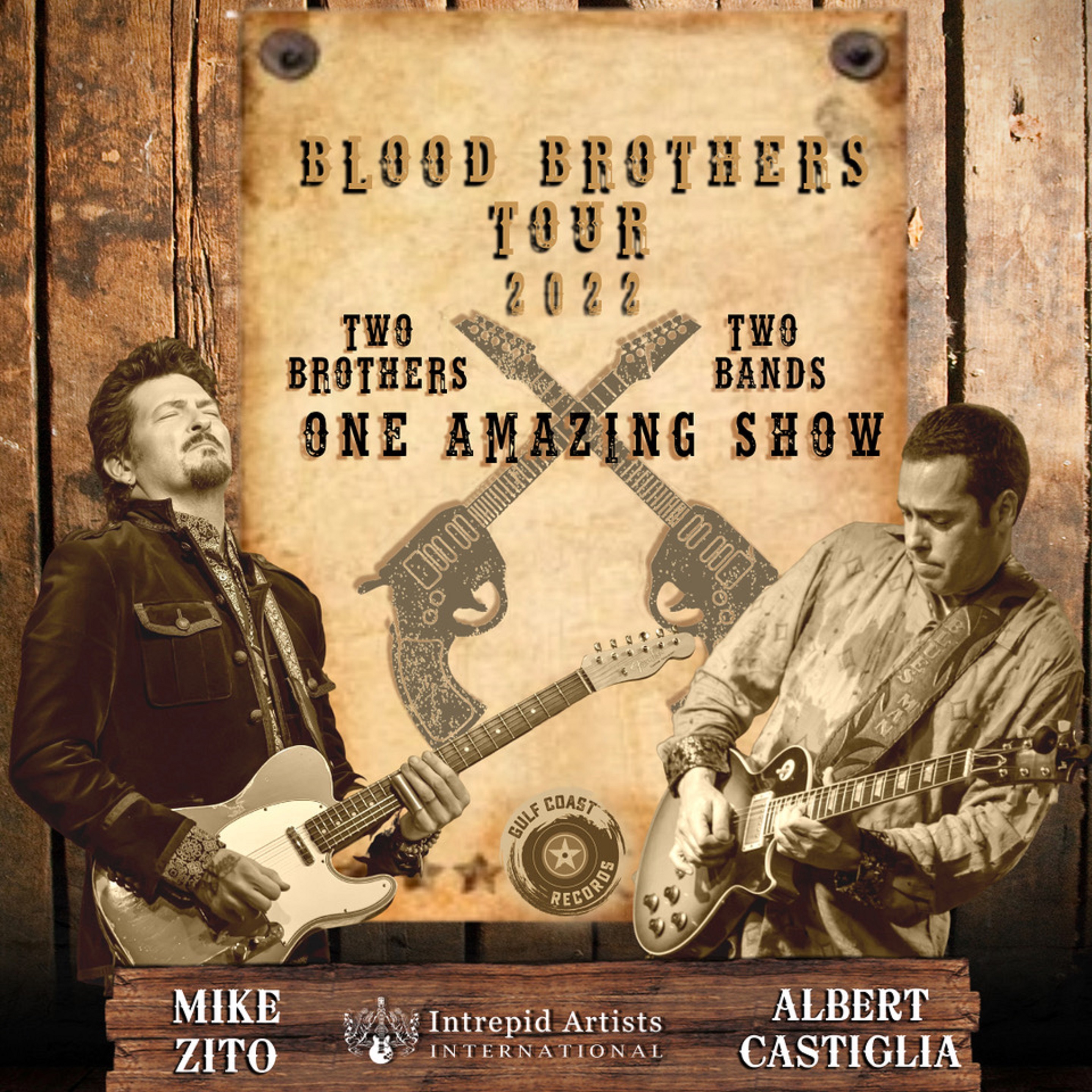 Mike Zito and Albert Castiglia Unite for "Blood Brothers" Tour in March(06)