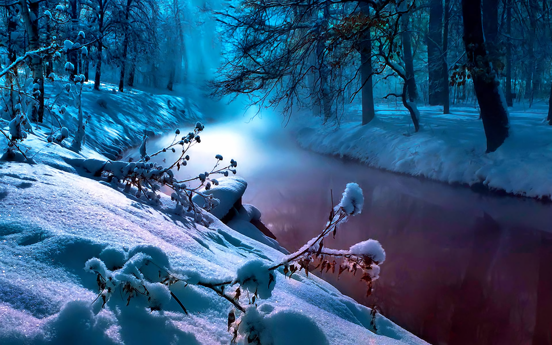 Fondos de Invierno con paisajes nevados, Wallpapers