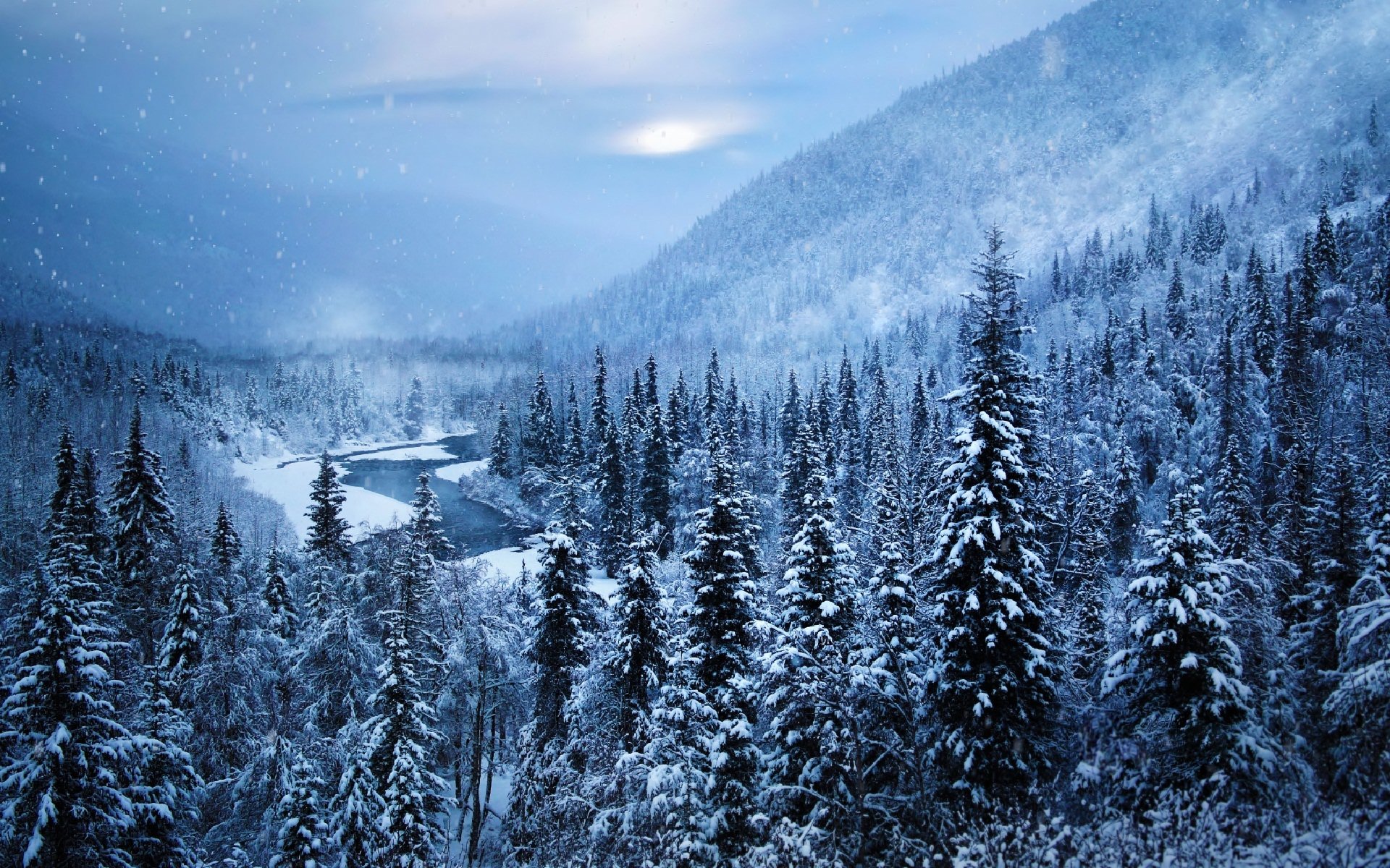 Fondos de Invierno con paisajes nevados, Wallpapers