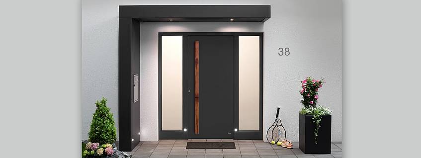 Hochwertige Haustüren, Vordächer, Wohnungseingangstüren | Graute Aluminium