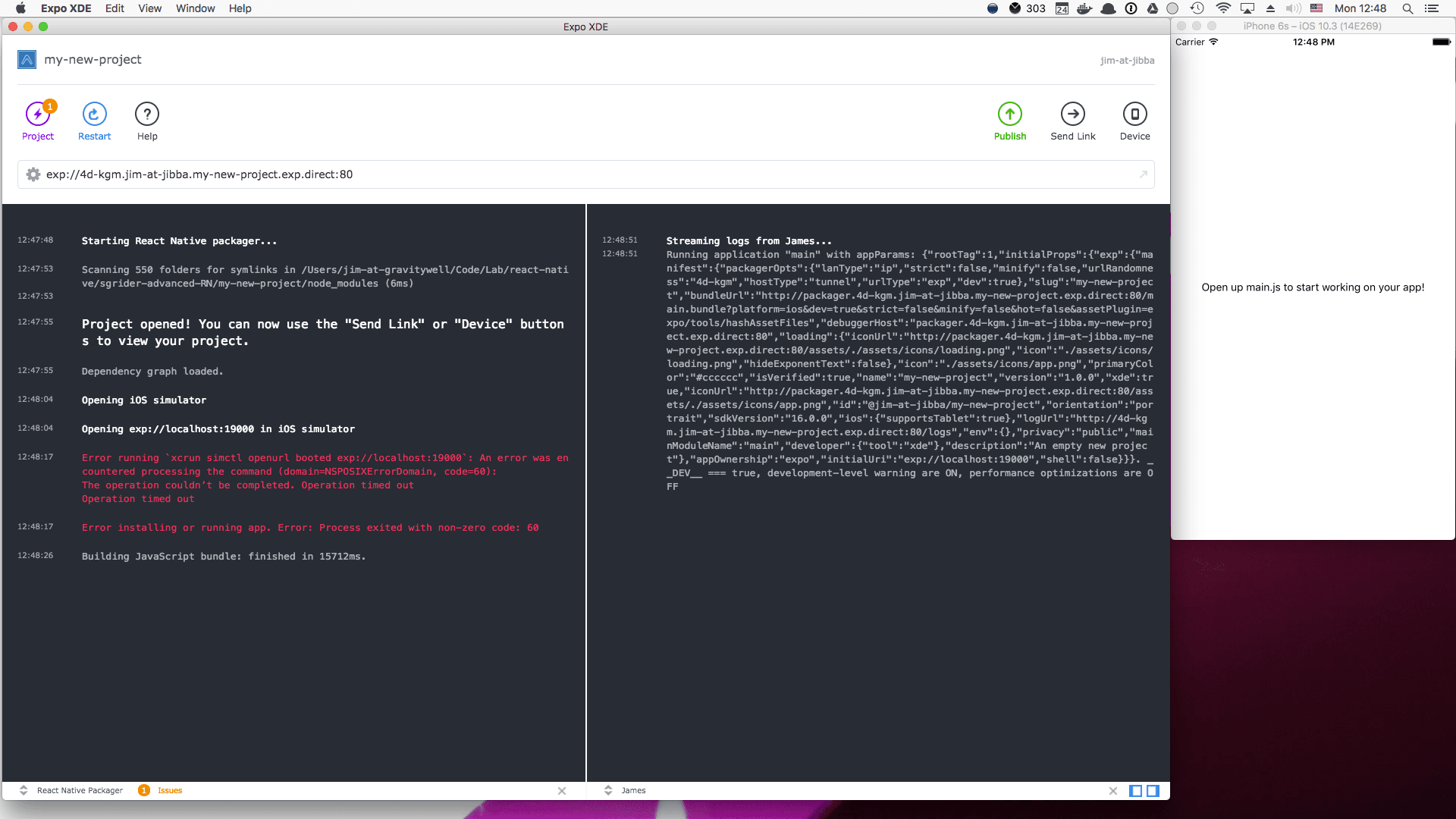 React Native Debugger + Expo = AWESOME
