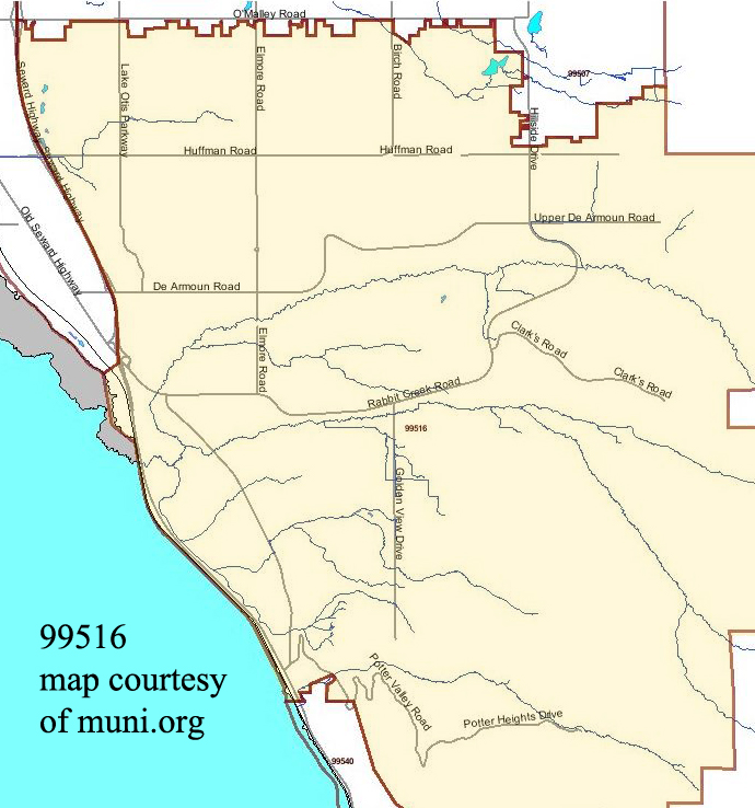 Huffman O'Malley, Hillside, Glen Alps, Rabbit Creek, Bear Valley
