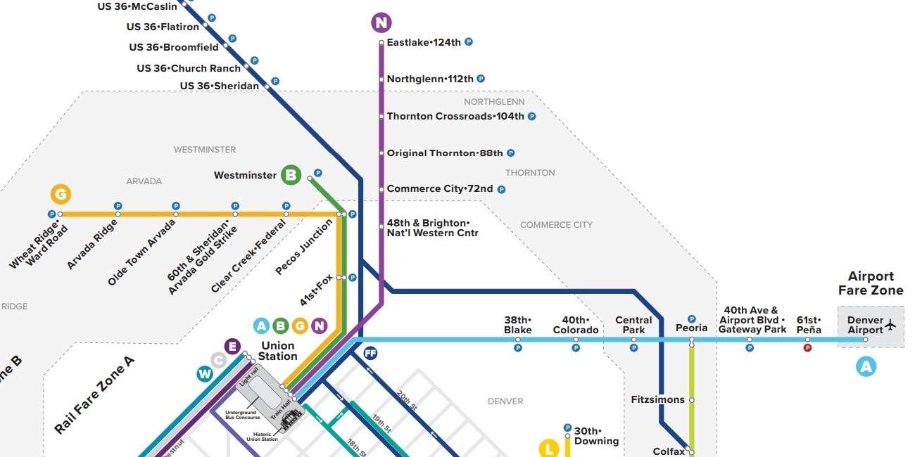 System Map Greater Denver Transit