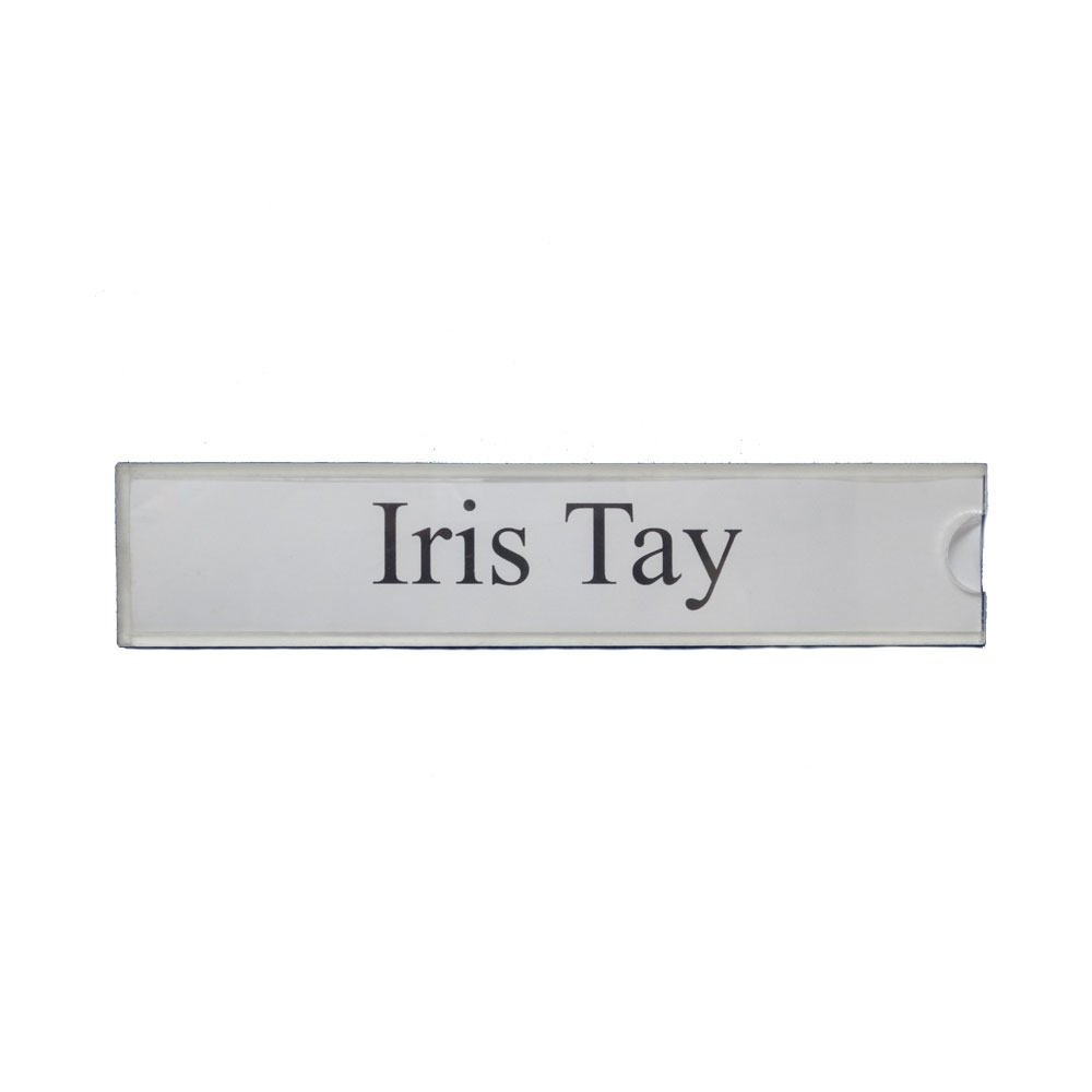 9050a Acrylic Slotin Name Plate Great Partner