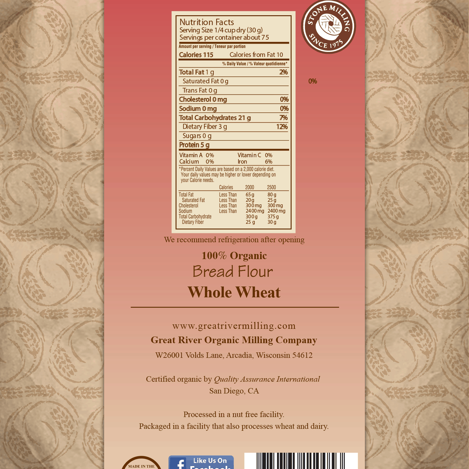 Organic Whole Wheat Bread Flour