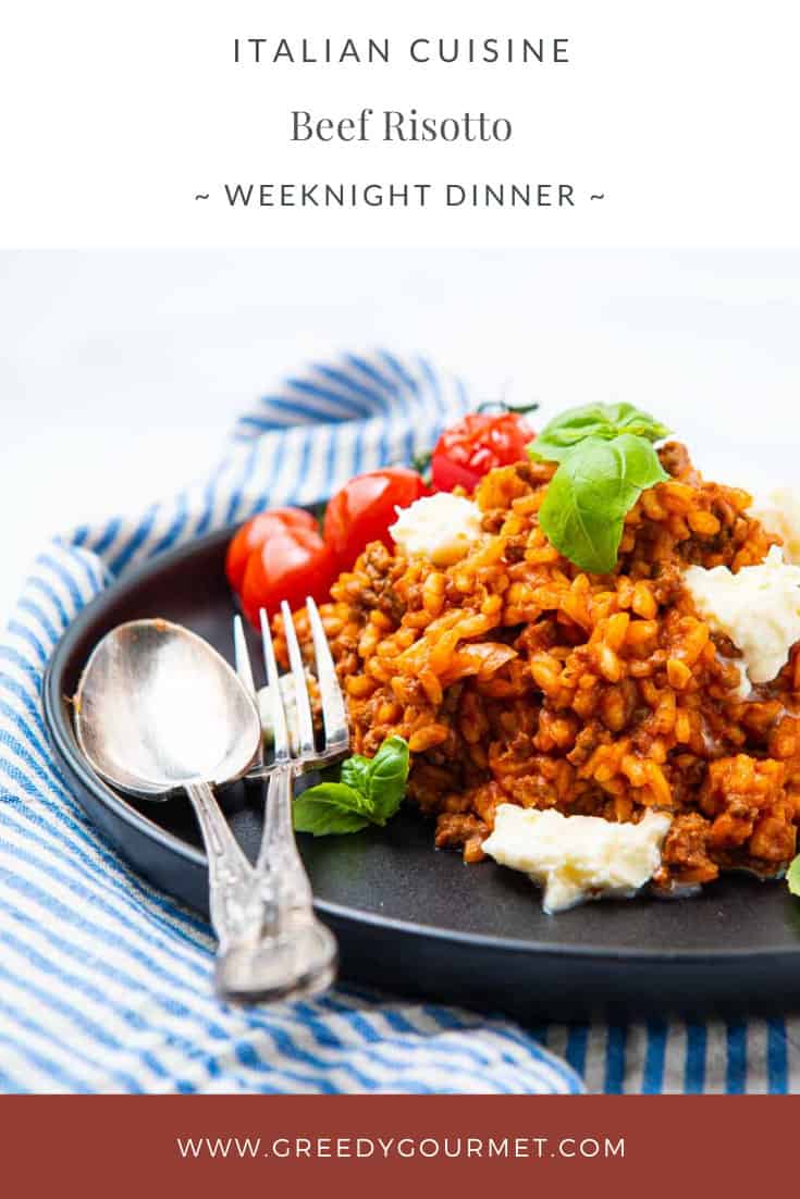 Beef Risotto A Rich And Hearty Beef Mince Risotto Recipe Greedy Gourmet