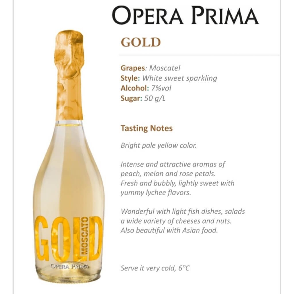Opera Prima Moscato 750 ml Green Apples Store