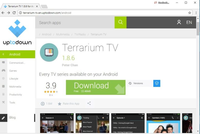 Download Terrarium TV for Pc Windows 10/8/7 (APK 1.8.6
